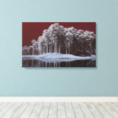 The White Woods Canvas Print Leinwanddruck (Insitu (Holzboden))