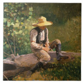 The Whittling Boy (von Winslow Homer) Fliese (Vorderseite)