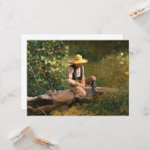 The Whittling Boy (von Winslow Homer) Karte (Vorderseite/Rückseite Beispiel)