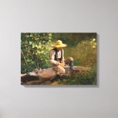 The Whittling Boy (von Winslow Homer) Leinwanddruck (Vorderseite)