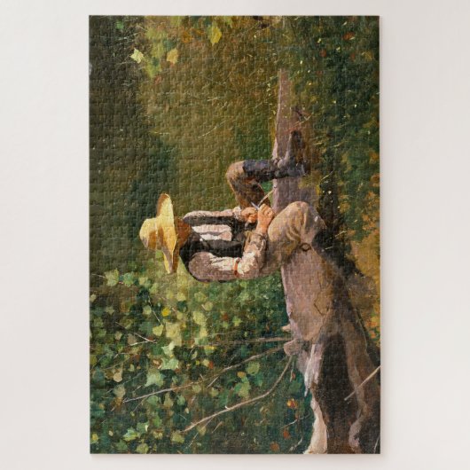 The Whittling Boy (von Winslow Homer) Puzzle (Vertikal)