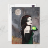 The Widow Gothic WItch Fantasy Art Postcard Postkarte (Vorne/Hinten)