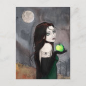 The Widow Gothic WItch Fantasy Art Postcard Postkarte (Vorderseite)