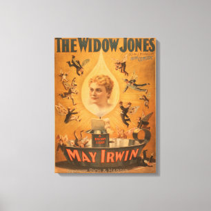 "The Widow Jones" Männer anzieht wie Fliegen Leinwanddruck