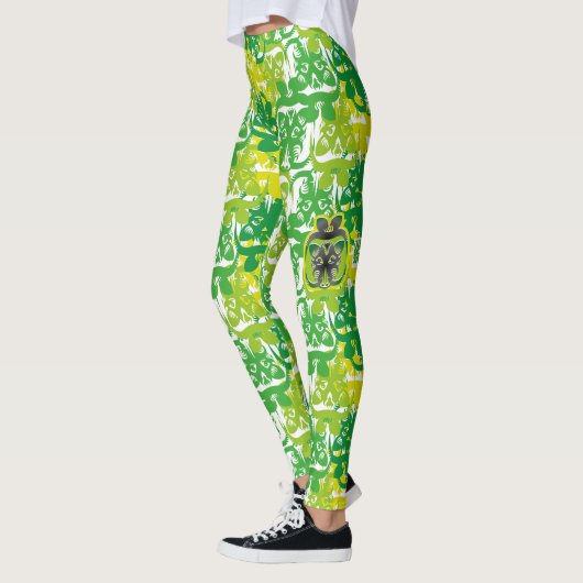 THE WILD BOAR EATS APPLES BY MASANSER LEGGINGS (Links)