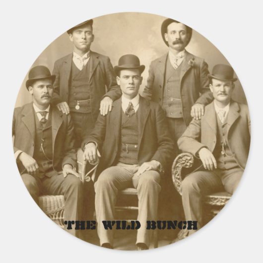 The Wild Bunch - Butch Cassidy & Sundance Kid Runder Aufkleber (Vorderseite)