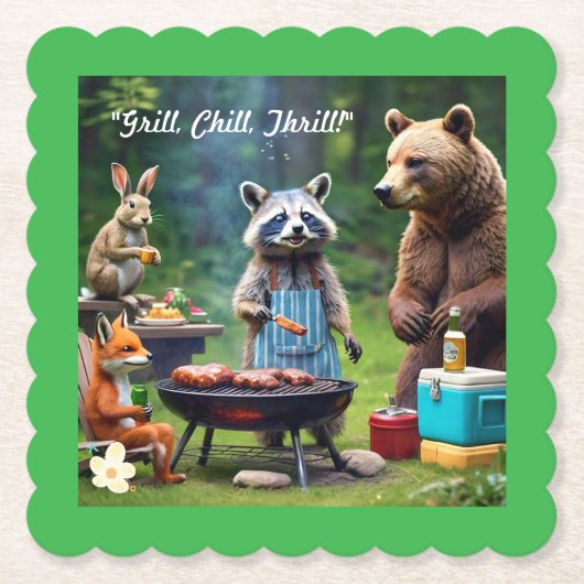 "The Wild Grill Gang" Untersetzer (Vorderseite)