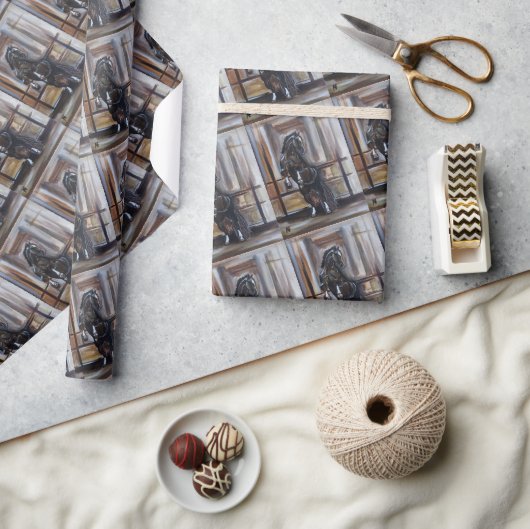 The Wild Horse Painting by Alfred Fox Geschenkpapier (Kunsthandwerk)