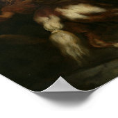 The Wild Horse Race in Rome, c.1817 Poster (Ecke)