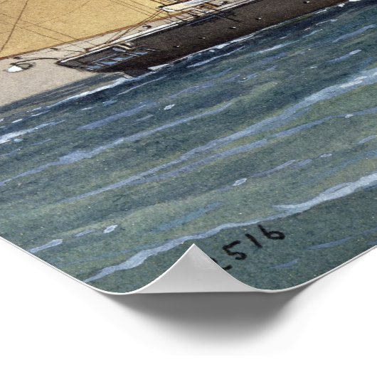 The Wild Swan, 1906 Poster (Ecke)