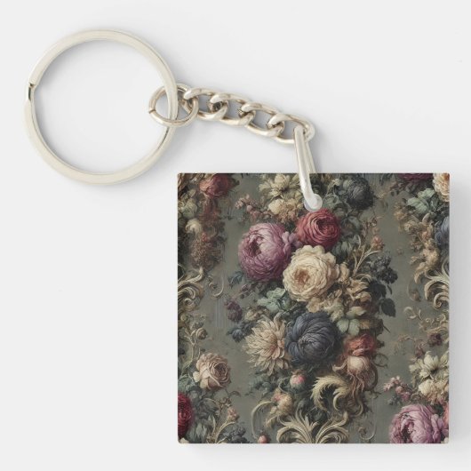 The Wild Vigil - Gothic Floral Pillow Schlüsselanhänger (Vorderseite)