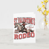 The Wild West präsentiert St. Valentines Rodeo Karte (Gelbe Blume)