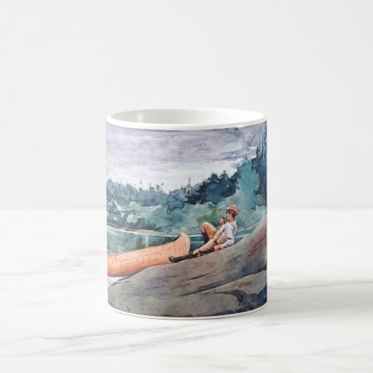 The Wilderness Guide (von Winslow Homer) Kaffeetasse (Mittel)