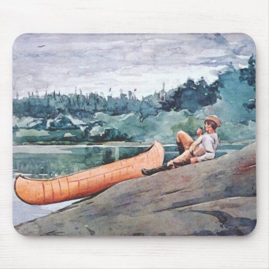 The Wilderness Guide (von Winslow Homer) Mousepad (Vorne)