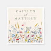 The Wildflower Meadow Hochzeitssuite - Serviette (Vorderseite)