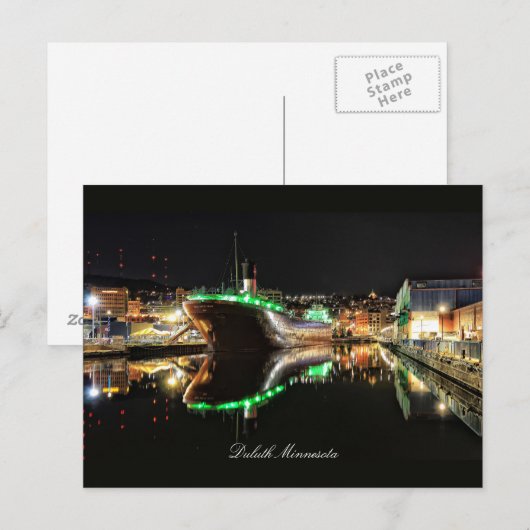 The William A Irvin Duluth Minnesota Postkarte (Vorne/Hinten)