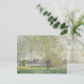 The Willows Claude Monet 1880 Postkarte (Stehend Vorderseite)