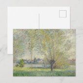 The Willows Claude Monet 1880 Postkarte (Vorne/Hinten)