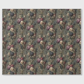 The Wilted Vigil - Gothic Floral Bandana Geschenkpapier (Flach)