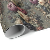 The Wilted Vigil - Gothic Floral Bandana Geschenkpapier (Rolleneckpunkt)