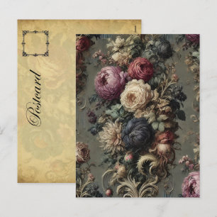 The Wilted Vigil - Gothic Floral Feiertagspostkarte