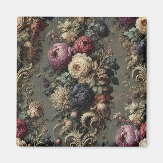 The Wilted Vigil - Gothic Floral Magnet (Vorne)