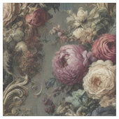 The Wilted Vigil - Gothic Statement Tile Stoff (Nahaufnahme)