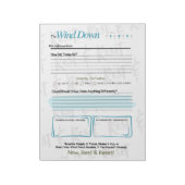 The WIND DOWN – 5-Minute Evening Journal Notepad Notizblock (Rotiert)