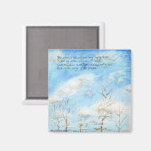 "The Wind in the Willows" Vers über Malerei Magnet (Vorderseite/Rückseite)