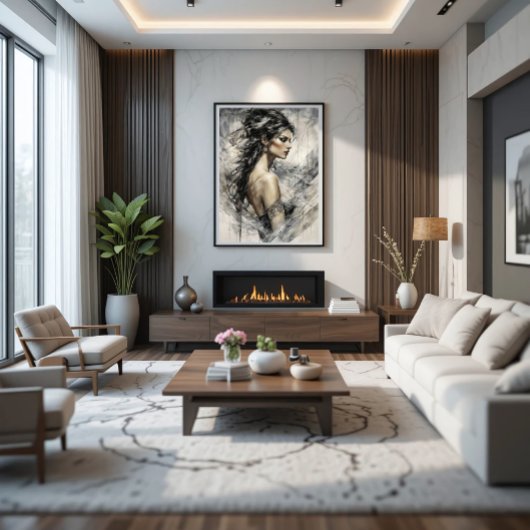 The Wind Muse Leinwanddruck