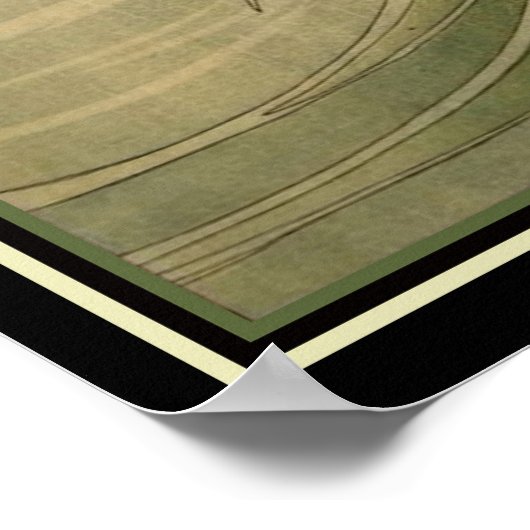 The Wind Sprite Art Deco Print Poster (Ecke)