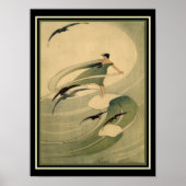 The Wind Sprite Art Deco Print Poster (Vorne)