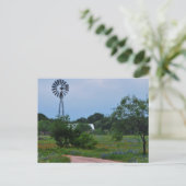 The Windmill in the Wildflowers Postkarte (Stehend Vorderseite)