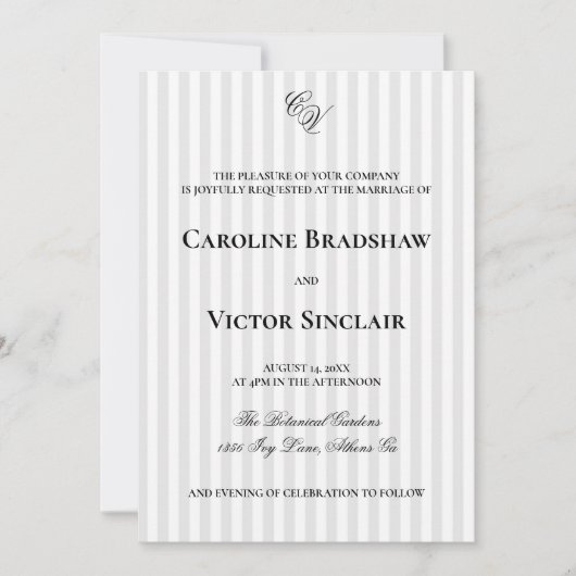 The Windsor Wedding Invitation Einladung (Vorderseite)