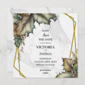 The Winery Save the Date Square Invitation card (Vorne/Hinten)