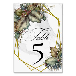 The Winery Table Number Card Tischnummer
