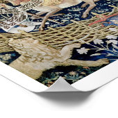 The Winged Deer (Tapestry) Poster (Ecke)