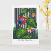 The Winged Passion Flower — Modern Botanical Reint Karte (Gelbe Blume)