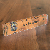 The winged skull. namensplakette (Seite)