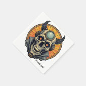 The winged skull.  serviette (Ecke)