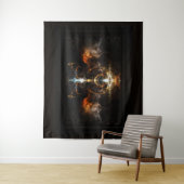 The Wings of Fire Fraktal Art von Xzendor7 Wandteppich (Beispiel)