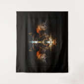 The Wings of Fire Fraktal Art von Xzendor7 Wandteppich (Vorderseite)