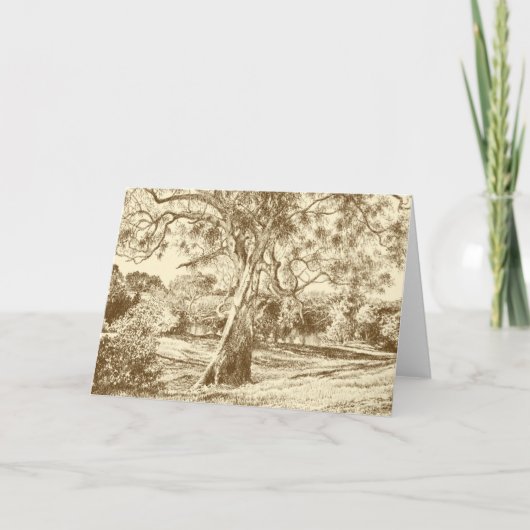 The Winnie the Pooh Tree - Danke Karte (Vorderseite)