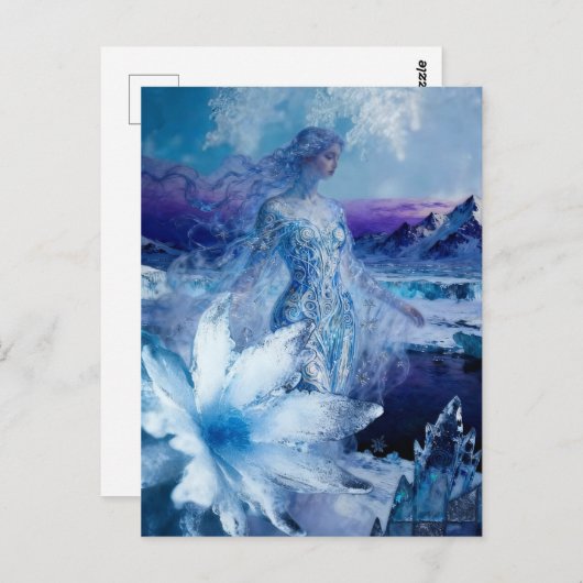 The winter Goddess Postkarte (Vorne/Hinten)