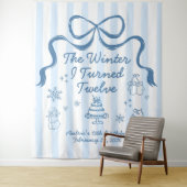 The Winter I turned 12 Birthday Banner  Wandteppich (Beispiel)