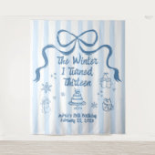 The Winter I turned 13 Birthday Banner  Wandteppich (Vorderseite)