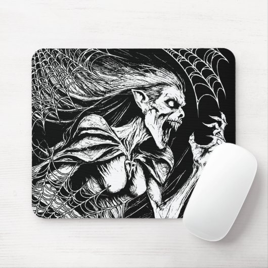 The Witch Mousepad (Mit Mouse)
