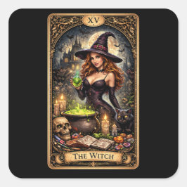 The Witch’s Brew Quadratischer Aufkleber