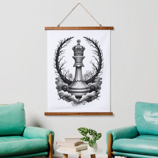 The Withered Throne Wandteppich Mit Holzrahmen (Wohnzimmer)