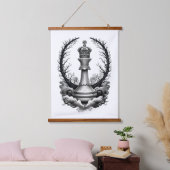 The Withered Throne Wandteppich Mit Holzrahmen (Schlafzimmer)